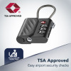 Cellularline TRACY LOCK Candado inteligente con rastreador Bluetooth vía Apple Find My, negro 61302