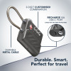 Cellularline TRACY LOCK Candado inteligente con rastreador Bluetooth vía Apple Find My, negro 61302