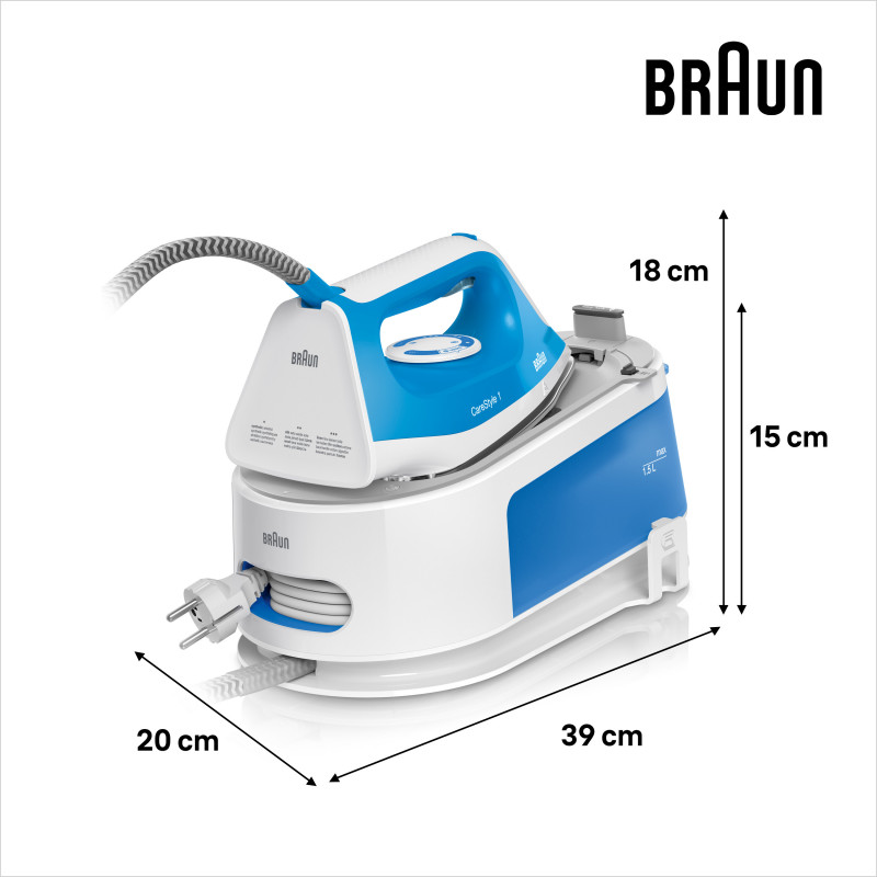 Braun CareStyle 1 IS1012BL Centro de planchado con vapor Azul