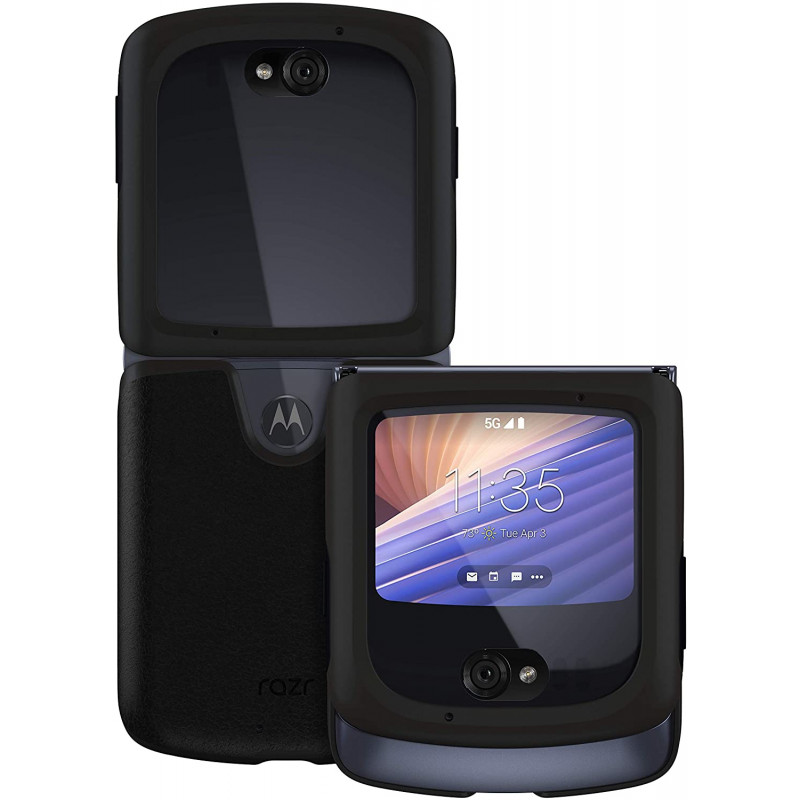 Motorola funda de piel negra para Motorola RAZR - PG38C03190