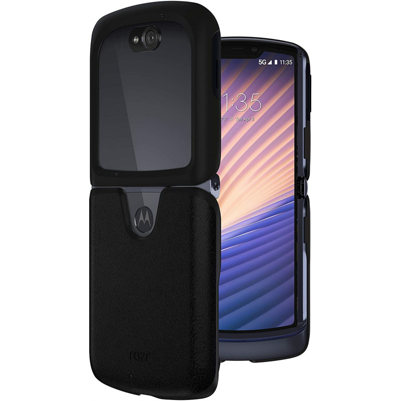 Motorola funda de piel negra para Motorola RAZR - PG38C03190