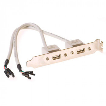 ACT SB2400 Regleta de 8 tomas con 2 puertos de carga USB-A, cable de 1,5 m, Negra
