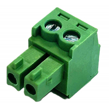 Conector Phoenix VIVOLINK de 2 polos verde, paso 5,08 mm, conexión por tornillo, 12 A, 320 V