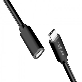 LogiLink CU0211 Cable de extensión USB-C 100W 2m negro
