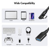 LogiLink CU0100 Cable adaptador USB-C a USB-A, 0,2 m, 10 Gbps, acodado 90°, negro