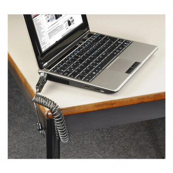 Hama candado de combinación de 4 dígitos para portátiles y netbooks, antracita (00054106)