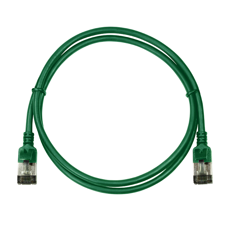 LogiLink SlimLine Cable de red Cat 6a STP RJ-45 5m verde RAL 6029 CQ9075S