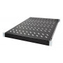 LogiLink Bandeja para rack de 19 pulgadas 1U profundidad ajustable 570 mm perforada negra para armarios de 800 mm de profundidad SF0800B
