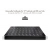 LogiLink Bandeja para rack de 19 pulgadas 1U profundidad ajustable 570 mm perforada negra para armarios de 800 mm de profundidad SF0800B
