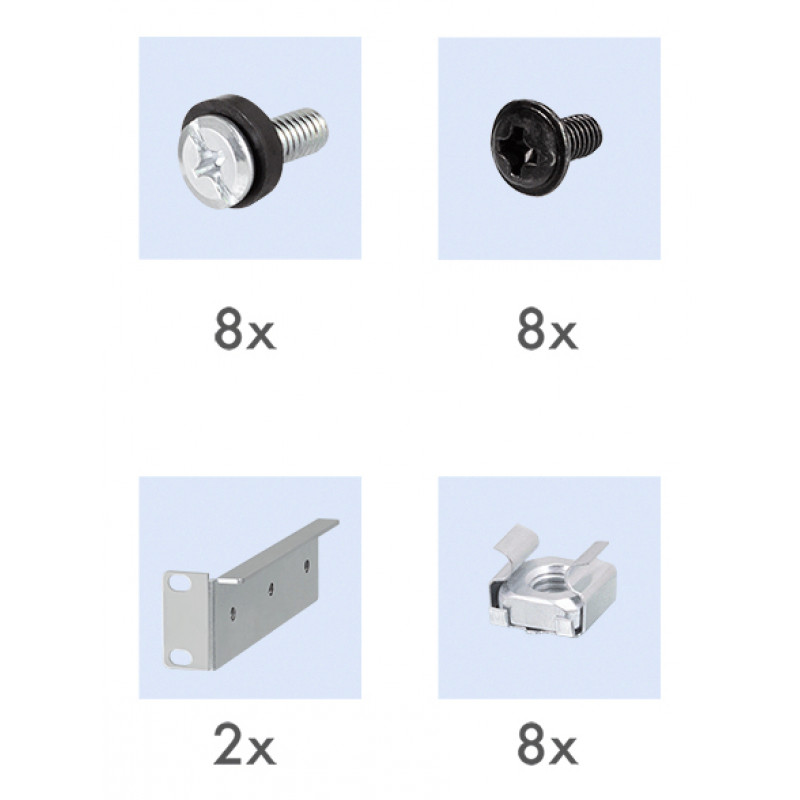 LogiLink Bandeja para rack de 19 pulgadas 1U profundidad ajustable 570 mm perforada negra para armarios de 800 mm de profundidad SF0800B
