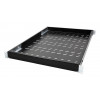 LogiLink Bandeja para rack de 19 pulgadas 1U profundidad ajustable 570 mm perforada negra para armarios de 800 mm de profundidad SF0800B