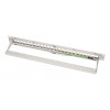 LogiLink panel de parcheo Keystone 19 pulgadas, 24 puertos, apantallado, gris claro (RAL7035), 1U, para hasta 24 módulos Keystone, 1 ud. (NK4073)
