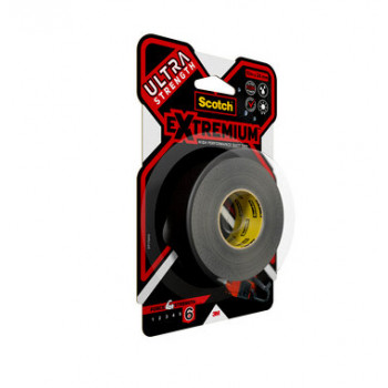 3M Extremium cinta negra de embalaje y reparación resistente a los rayos UV e impermeable 10 m x 24 mm 6 rollos 7100207215