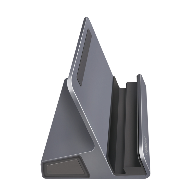 LogiLink UA0408 dock USB-C con soporte para tablet, HDMI 4K@60Hz, 100W PD, Gigabit Ethernet, plata