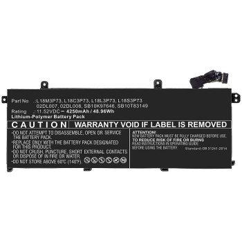 CoreParts MBXLE-BA0257 Batería de portátil de Li-Ion para Lenovo ThinkPad T440/T450/T460/X240/X250/X260 (11,1V, 2200mAh, 24Wh, 3 celdas, negro)