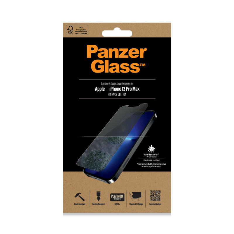 PanzerGlass P2743 protector de pantalla de cristal templado para Apple iPhone 13, 13 Pro, 14