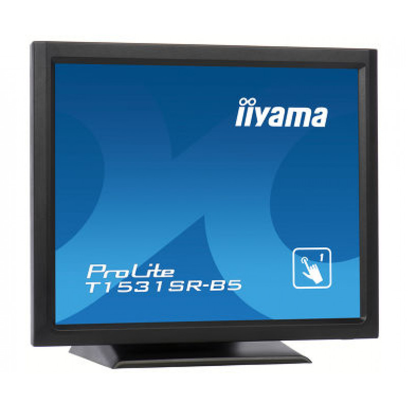Iiyama ProLite T1531SR-B5 monitor LED táctil de 15 pulgadas - 1024 x 768, TN, HDMI/VGA/DisplayPort, altavoces, negro mate