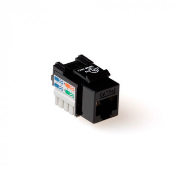 ACT CAT5E Keystone Jack UTP Punch Down negro (TD5014)