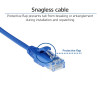 ACT cable de red Slimline Datacenter LSZH U/UTP CAT6 azul de 0,25 m con conectores RJ45 DC9652
