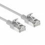 ACT cable de red Slimline LSZH S/FTP CAT6A gris de 10 m snagless con conectores RJ45 (DB7010)