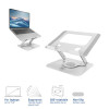 ACT Soporte para portátil giratorio 360°, altura ajustable sin escalonamiento, ACT Essentials (AC8136)