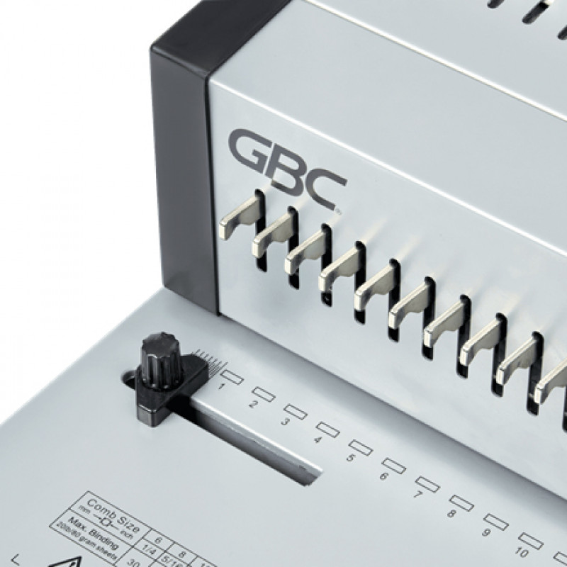 Encuadernadora de canutillos de plástico GBC CombBind CB25Pro, A4, perforación 25 hojas, capacidad de encuadernación 500 hojas, todo metal 4410037
