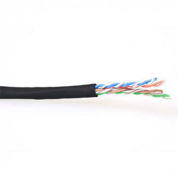 ACT Cable de red CAT6 U/UTP, flexible, negro, rollo de 100 m (EP890H)