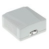 ACT FA6004 Caja de superficie CAT6 blindada de 2 puertos, blanca