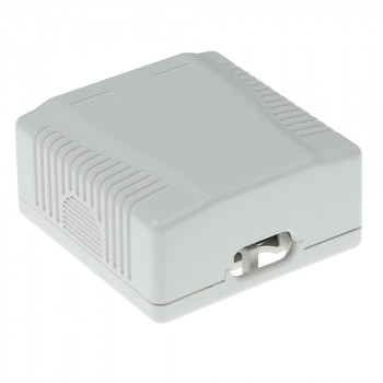 ACT FA6004 Caja de superficie CAT6 blindada de 2 puertos, blanca