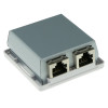 ACT FA6004 Caja de superficie CAT6 blindada de 2 puertos, blanca