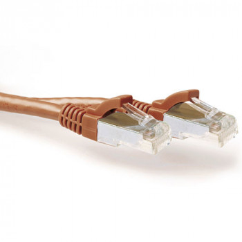 ACT FB2207 cable de red Cat6a S/FTP de 7 m, marrón