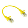 ACT DC7830 cable de red Slimline U/FTP CAT6A para datacenter Snagless RJ45 amarillo de 0,15 m