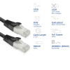 ACT FB8130 cable de red Slimline U/FTP CAT8 LSZH de 0,15 m negro