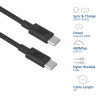 ACT cable de carga/datos USB 2.0 240W USB-C a USB-C, negro, 2 m (AC3087)