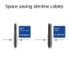 Cable de red patch RJ45 ACT negro de 0,5 m LSZH S/FTP CAT7 Slimline Snagless (DF7900)
