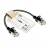 Cable de red patch RJ45 ACT negro de 0,15 m LSZH S/FTP CAT7 Slimline Snagless (DF7930)