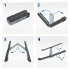Soporte plegable para portátil ACT, aluminio (AC8122)