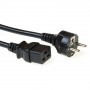 Cable de alimentación ACT AK5410 CEE 7/7 a IEC C19 0,5 m negro
