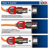 Cable de alimentación ACT enchufe UK - C15 IEC Lock+ negro 2 m, PC3884 (PL0082)