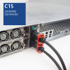 Cable de alimentación ACT enchufe UK - C15 IEC Lock+ negro 2 m, PC3884 (PL0082)