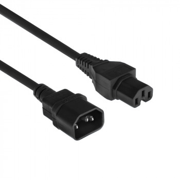 ACT Cable de alimentación C14 a C15 negro 1,5 m (AK5387)