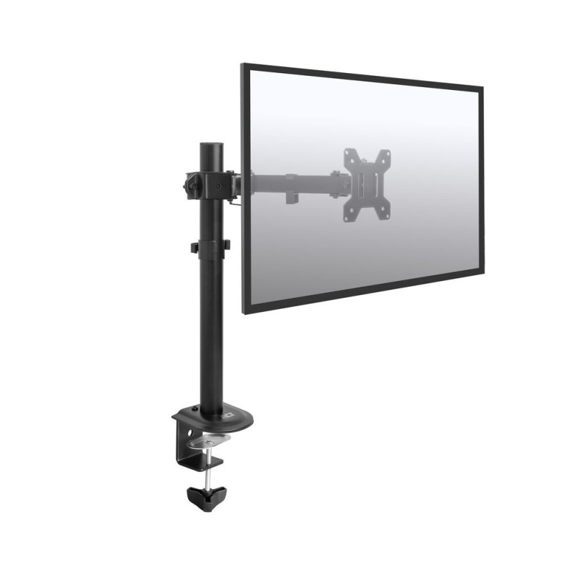 ACT AC8361 Brazo para monitores de 17-34 pulgadas, gas, pinza y pasacables de mesa, VESA 75/100, negro