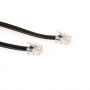 ACT TD5701 Cable de teléfono RJ12 a RJ12, 1 m, negro