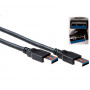 ACT SB3011 Cable USB 2.0 Type-A macho a Type-A macho, 1 m, negro