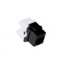 ACT CAT6 Keystone Jack UTP Punch Down negro (TD6012)