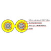 ACT 20 m Cable de red de fibra óptica monomodo OS2 dúplex blindado LC/LC RL3320