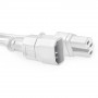 ACT AK5435 Cable de alimentación blanco 0,6 m C14 a C15