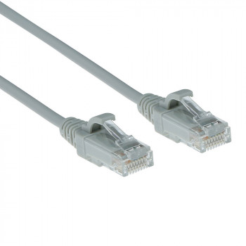 ACT Gris Cable de red slimline U/UTP CAT6 LSZH de 7 metros para centro de datos snagless con conectores RJ45 (DC9007)