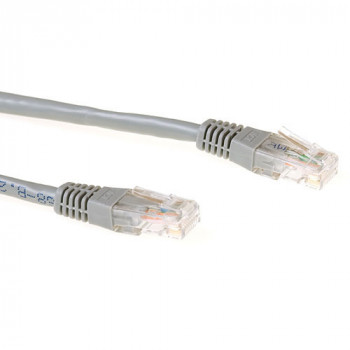 ACT Gris Cable de red LSZH U/UTP CAT6 de 3 m con conectores RJ45 IB9003