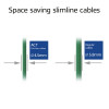 ACT Cable de red Slimline LSZH S/FTP CAT6A verde de 0,5 m Snagless RJ45 (DB7700)